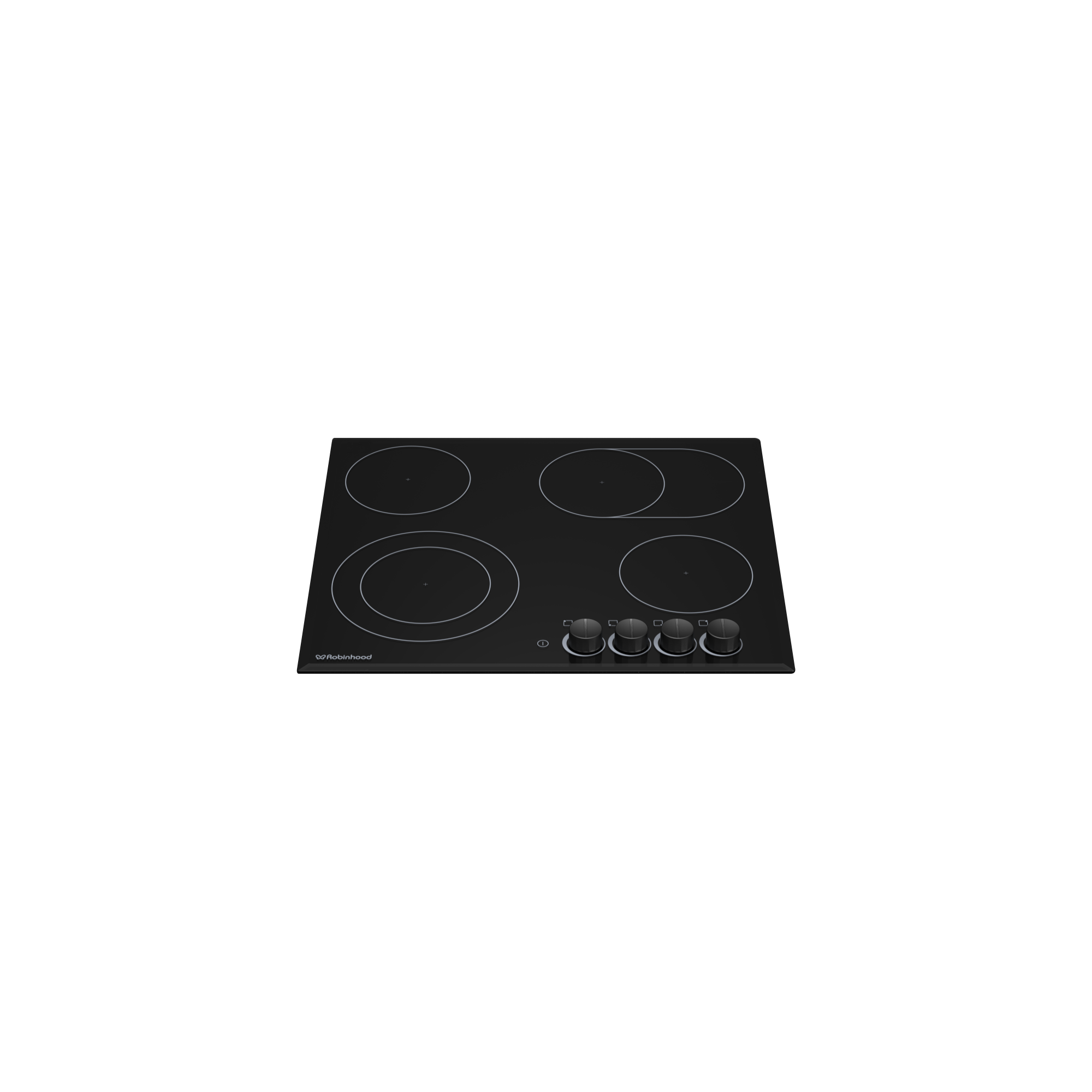 ATALA 60cm 4 zone Knob Control Ceramic Cooktop